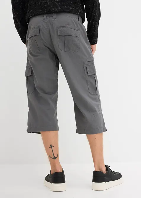 Cargo-Long-Bermuda aus reiner Baumwolle in Regular Fit, bonprix