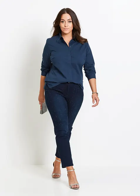 Long-Stretch-Bluse, bonprix