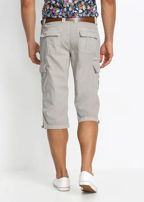 Bermuda long poches cargo regular 100% coton, bonprix