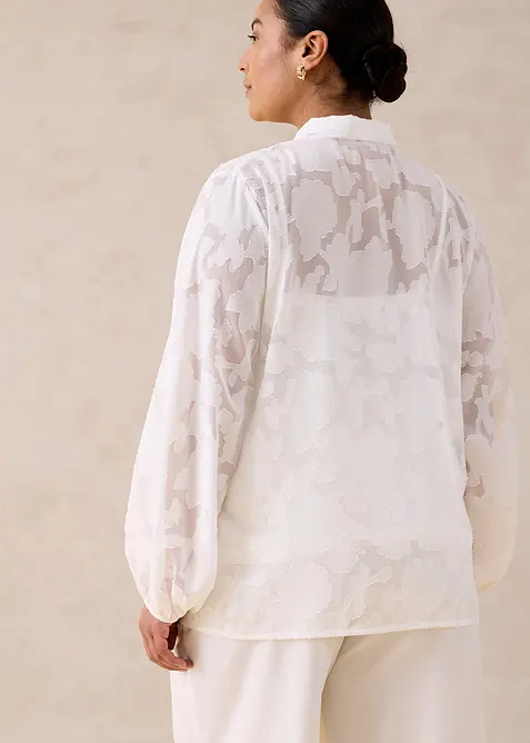 Schlupfbluse mit Stickerei, bonprix