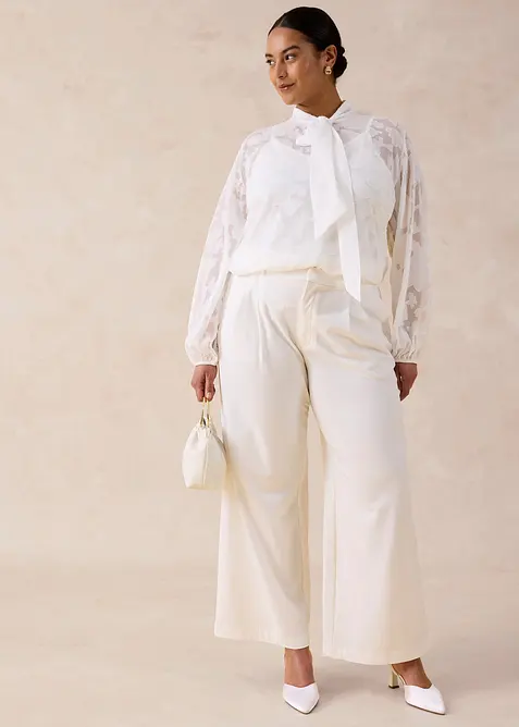 Schlupfbluse mit Stickerei, bonprix