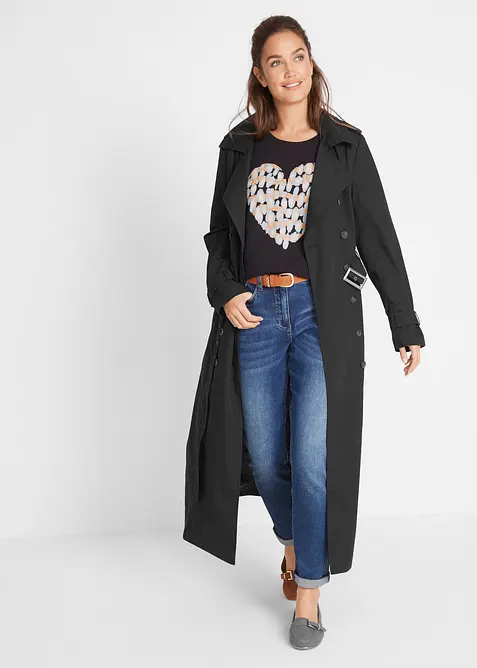 Long-Trenchcoat mit Tailleng&uuml;rtel, bonprix