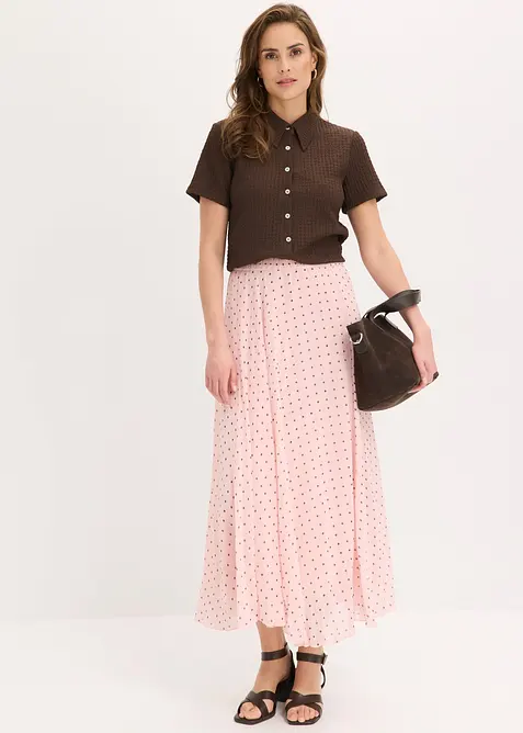 Chiffon-Rock in Crash-Optik, bonprix