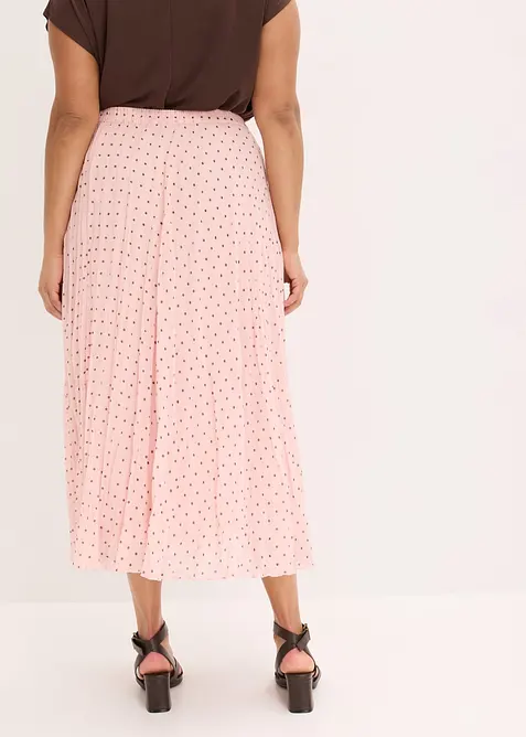 Jupe en mousseline effet froiss&eacute;, bonprix