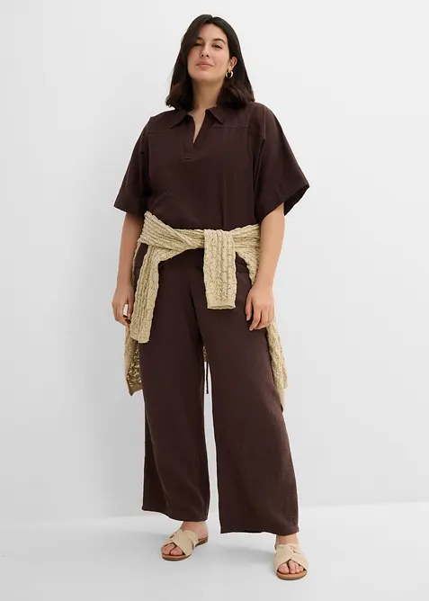 Pantalon doux en gaze de coton, bonprix