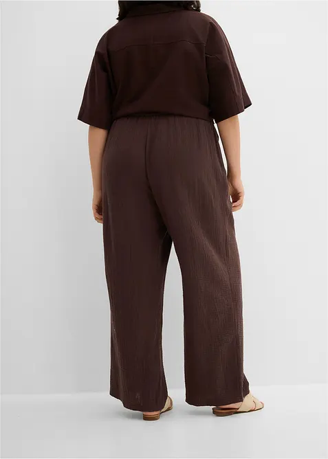 Pantalon doux en gaze de coton, bonprix