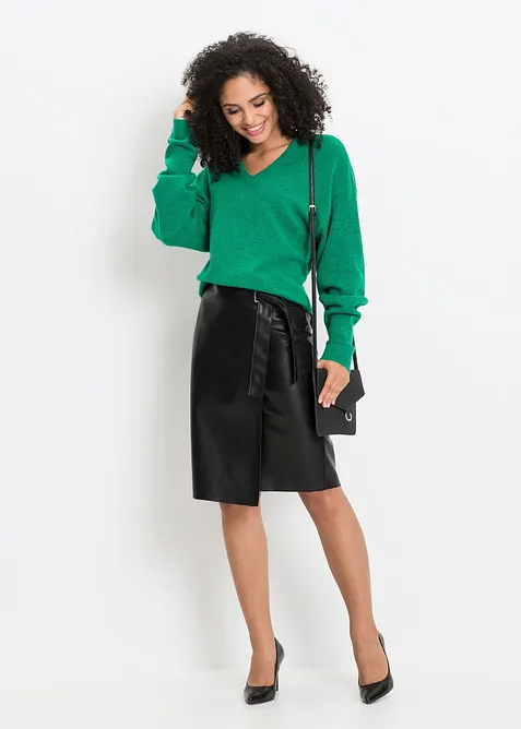 Oversize-Strick-Pullover, bonprix