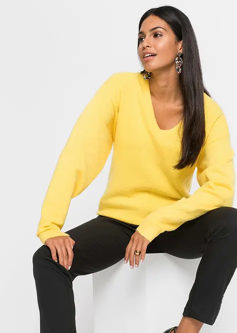 Oversize-Strick-Pullover, bonprix