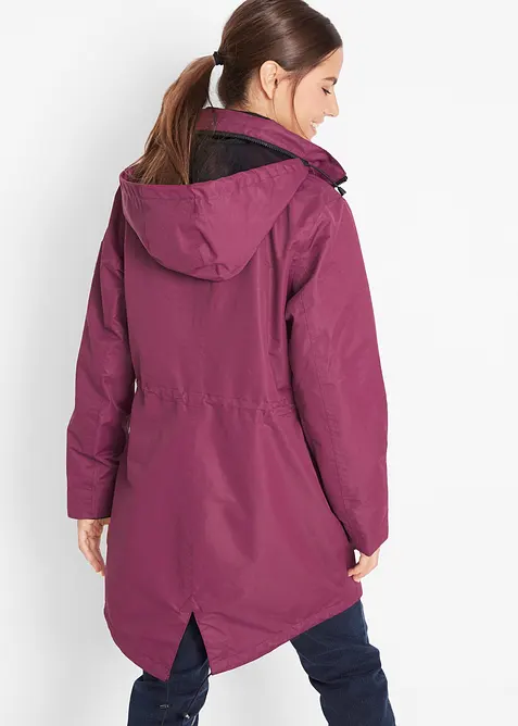 Parka de mi-saison imperm&eacute;able &agrave; capuche, style 2-en-1, bonprix