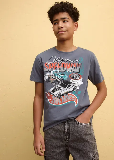 Hot Wheels T-Shirt aus reiner Baumwolle, HOT WHEELS