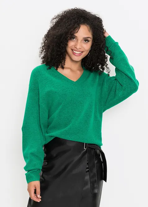 Oversize-Strick-Pullover, bonprix