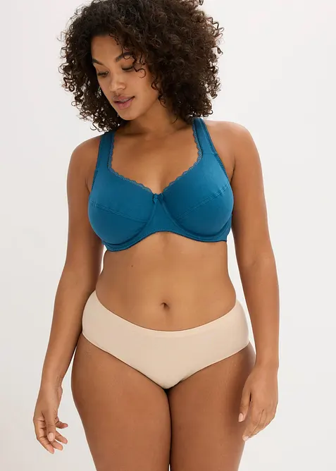 BH mit B&uuml;gel mit weicher Bio-Baumwolle (3er Pack), bonprix