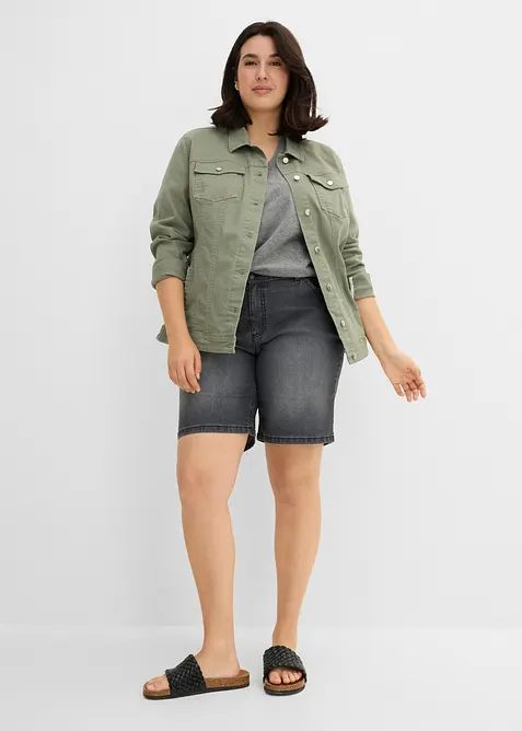 Jeans-Bermuda Mid Waist, bonprix