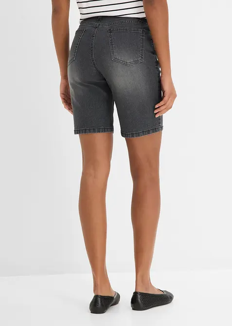 Bermuda en jean, taille mi-haute, bonprix