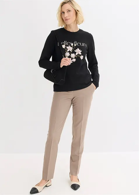 Langarmshirt mit Bio-Baumwolle, bonprix