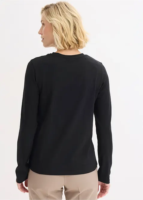 Langarmshirt mit Bio-Baumwolle, bonprix