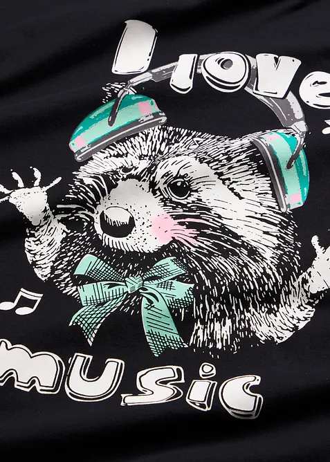 Kurzes Nachthemd aus reiner Bio-Baumwolle, bonprix