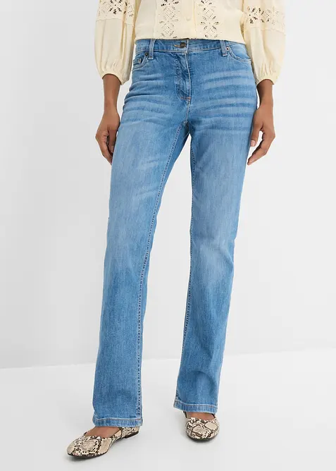 Straight-Jeans Mid Waist, Bequembund, bonprix