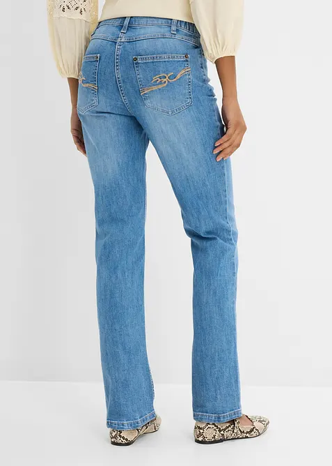 Straight-Jeans Mid Waist, Bequembund, bonprix