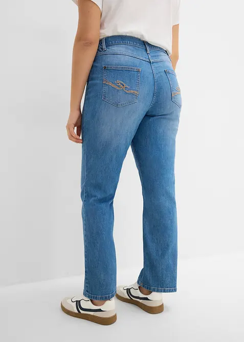 Straight-Jeans Mid Waist, Bequembund, bonprix
