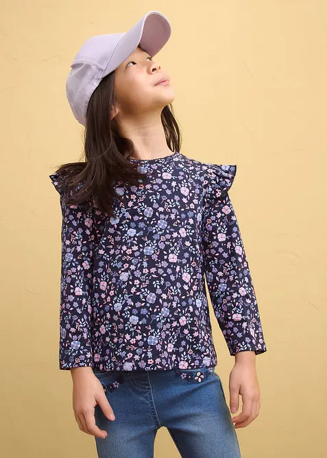 Langarmshirt aus reiner Bio-Baumwolle (3er Pack), bonprix