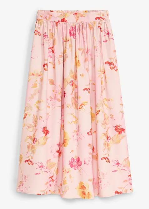 Jupe longue en cr&ecirc;pe l&eacute;ger, bonprix