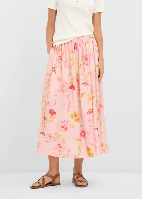 Maxirock aus luftigem Cr&ecirc;pe, bonprix