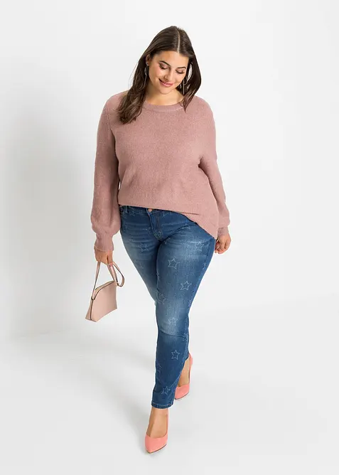 Pullover mit Ballon&auml;rmeln, bonprix