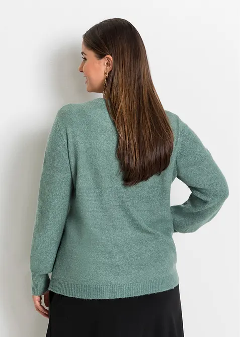 Pullover mit Ballon&auml;rmeln, bonprix