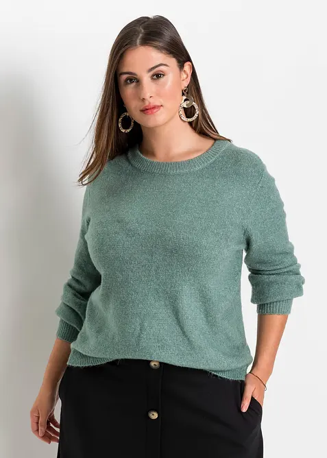 Pullover mit Ballon&auml;rmeln, bonprix