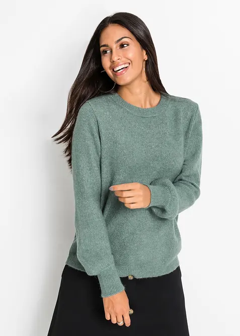 Pull &agrave; manches ballon, bonprix