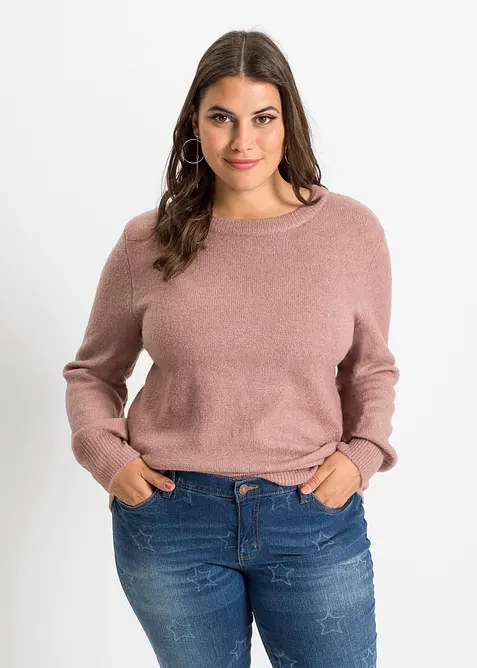 Pullover mit Ballon&auml;rmeln, bonprix