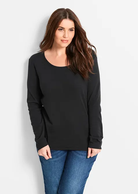Langarmshirt aus reiner Bio-Baumwolle, bonprix