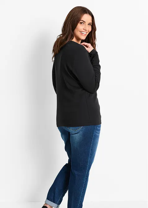 Langarmshirt aus reiner Bio-Baumwolle, bonprix