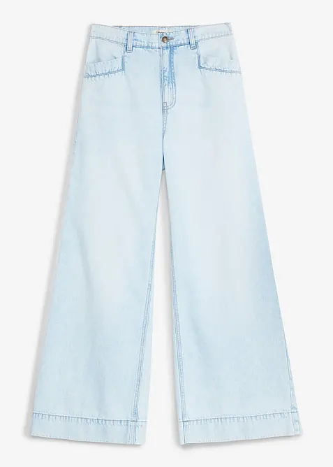 Wide-Leg-Jeans High Waist, bonprix