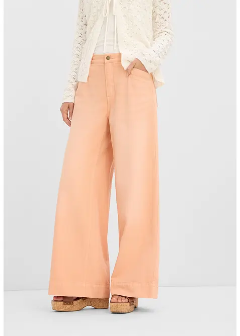 Wide-Leg-Jeans High Waist, bonprix