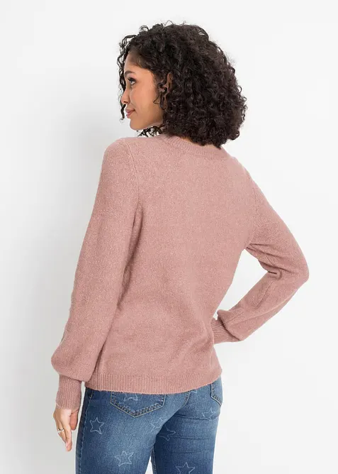 Pullover mit Ballon&auml;rmeln, bonprix