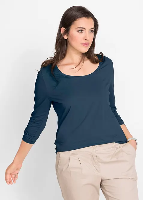 T-shirt manches longues pr&egrave;s du corps, bonprix