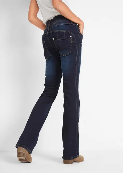 Jean bootcut taille haute, sculptant, bonprix