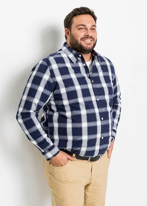 Chemise manches longues 100% coton, bonprix