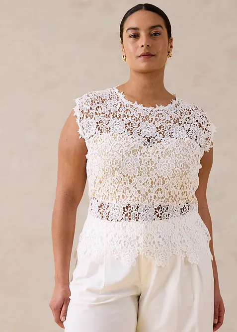 Top en dentelle, bonprix