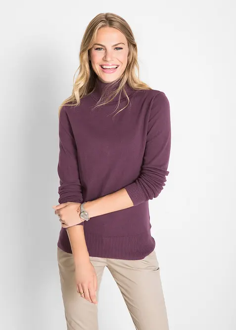 Basic Rollkragenpullover, bonprix