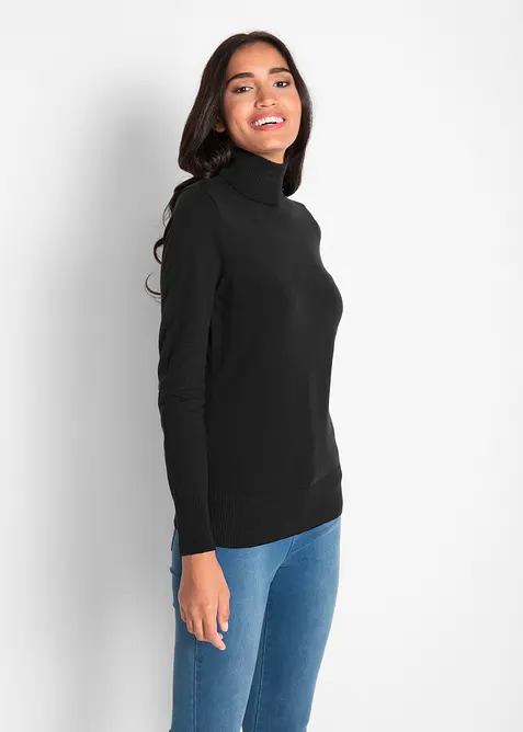 Basic Rollkragenpullover, bonprix