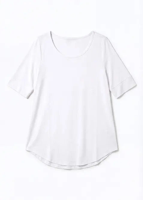 T-shirt long et doux en viscose, bonprix
