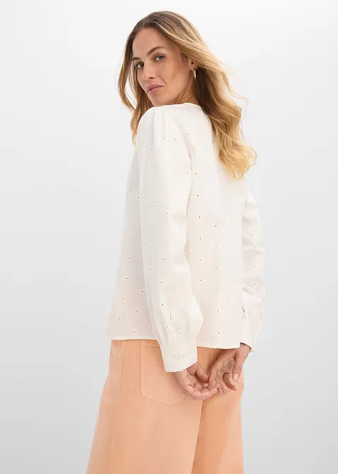 Bluse aus griffigem Popeline, bonprix