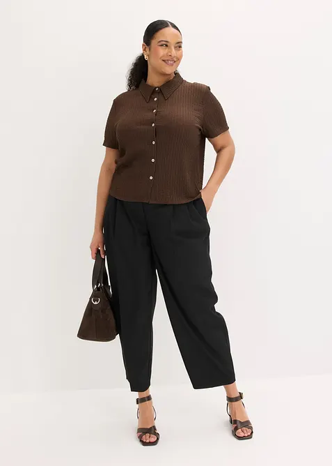 Chemisier en jersey textur&eacute;, bonprix