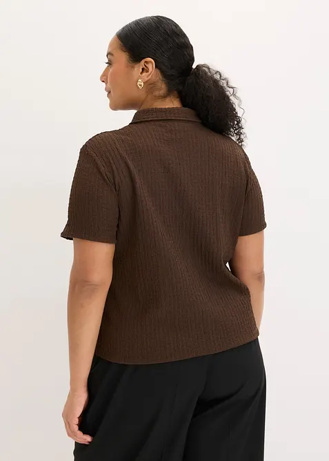 Chemisier en jersey textur&eacute;, bonprix