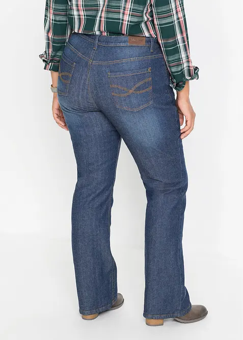 Bootcut-Jeans High Waist, Thermo, bonprix