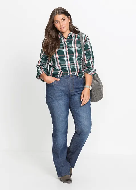 Bootcut-Jeans High Waist, Thermo, bonprix