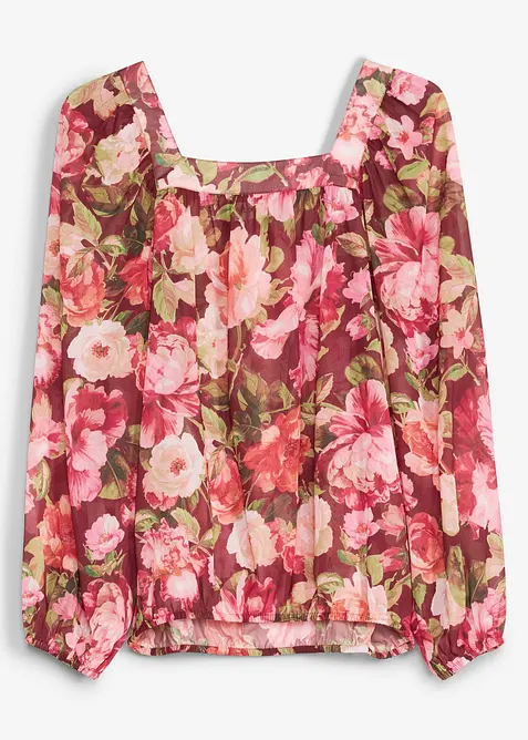 Blouse &agrave; base effet boule, bonprix